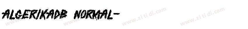 AlgerikaDB Normal字体转换